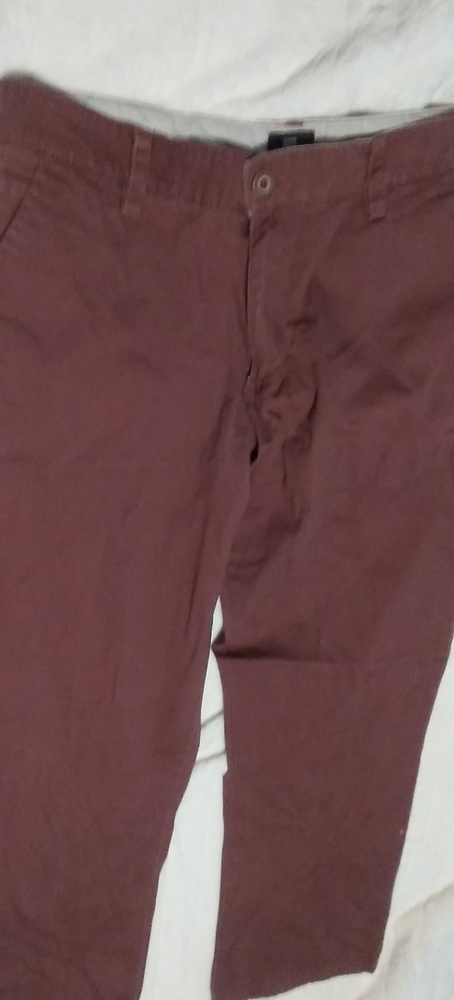 Men's ocean current faded burgundy skinny pants